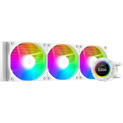 Система водного охлаждения ID-Cooling Space LCD SL360 XE White, Intel: 2066/2011/1700/1200/1151/11