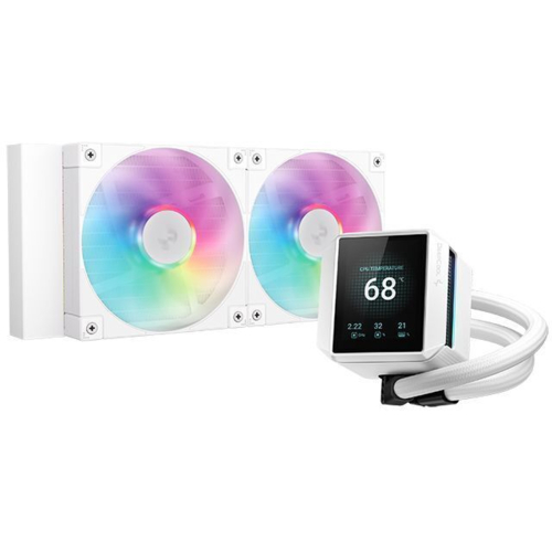 Система водного охлаждения DeepCool Mystique 240 ARGB White (R-LX240-WHDSNMCP-G-1), Intel: LGA1700