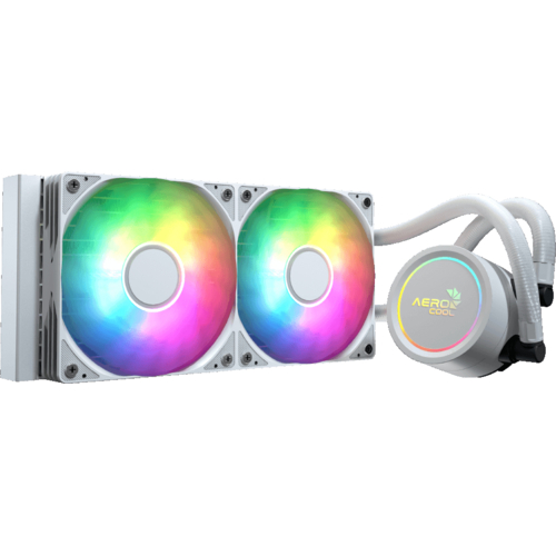 Система водного охлаждения AeroCool Abyss L240R White (ACLA-AB24117.21)