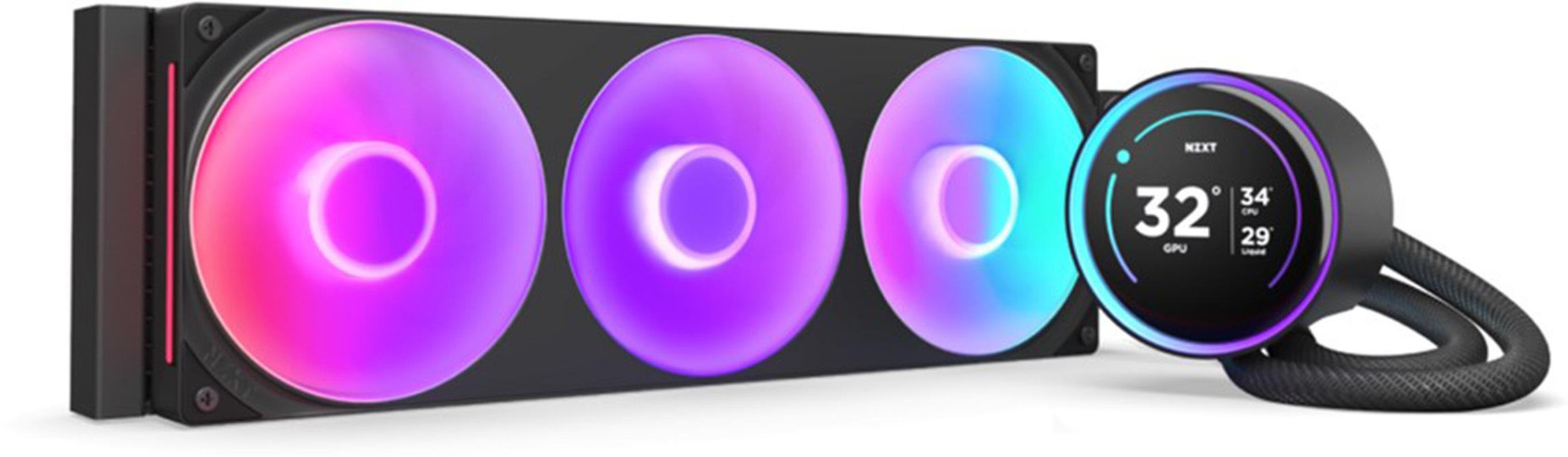 Система водного охлаждения NZXT Kraken Elite 360 RGB Black (RL-KR36E-B2), Intel: 1851/1700/1200/11