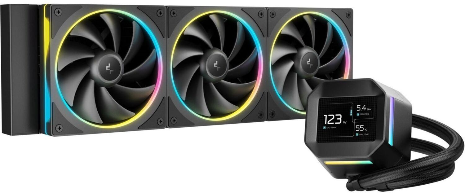 Система водного охлаждения DeepCool LM360 Black (R-LM360-BKDMMC-1); Intel: 1851/1700/1200/115X, AM