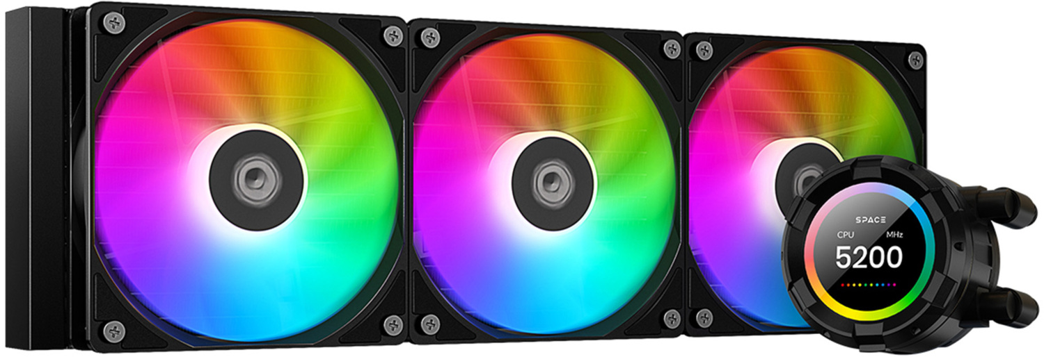 Система водного охлаждения ID-Cooling Space LCD SL360 XE, Intel: 2066/2011/1700/1200/1151/1150/115