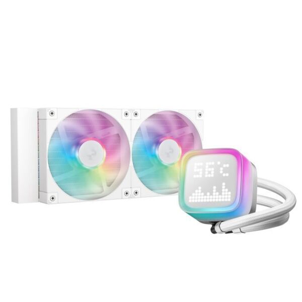 Система водного охлаждения DeepCool LP240 ARGB White (R-LP240-WHMSMC-G-1); Intel: 1851/1700/1200/1
