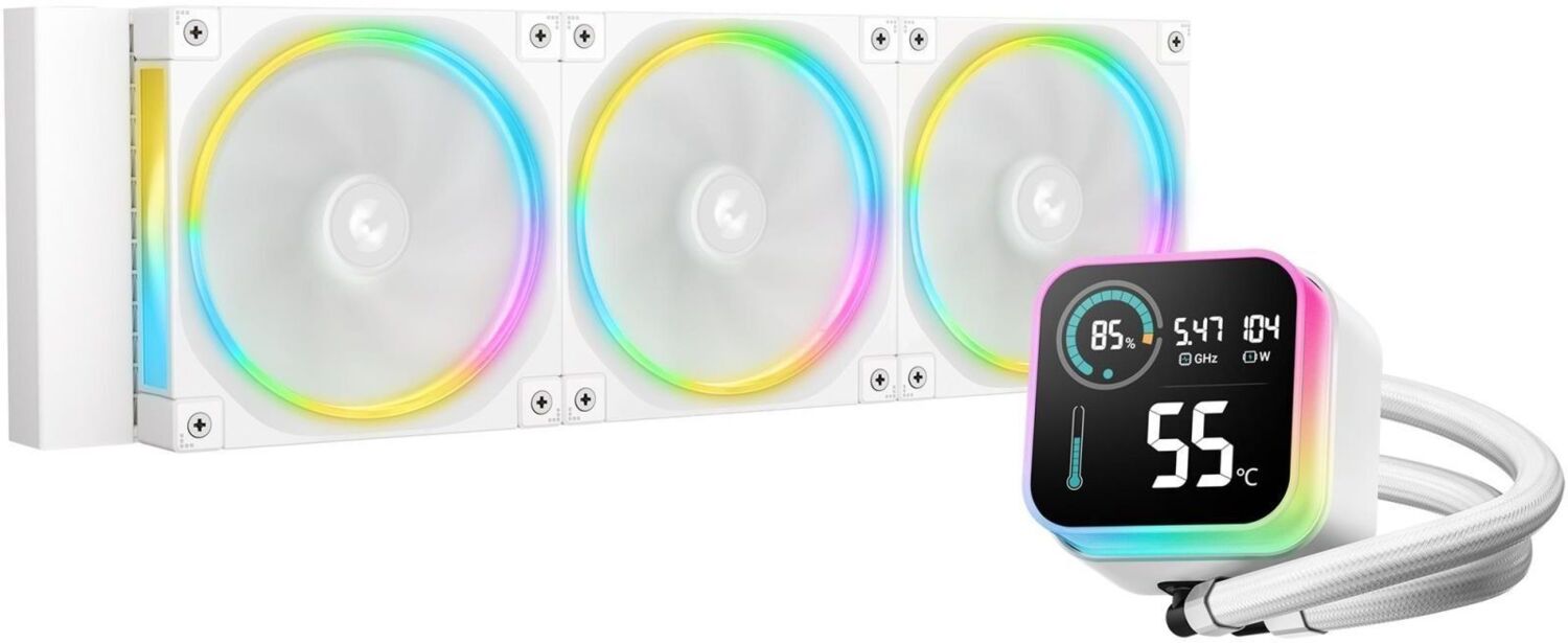Система водного охлаждения DeepCool LQ360 Ultra ARGB WH (R-LQ360-WHASMC-G-1); Intel: 1851/1700/120