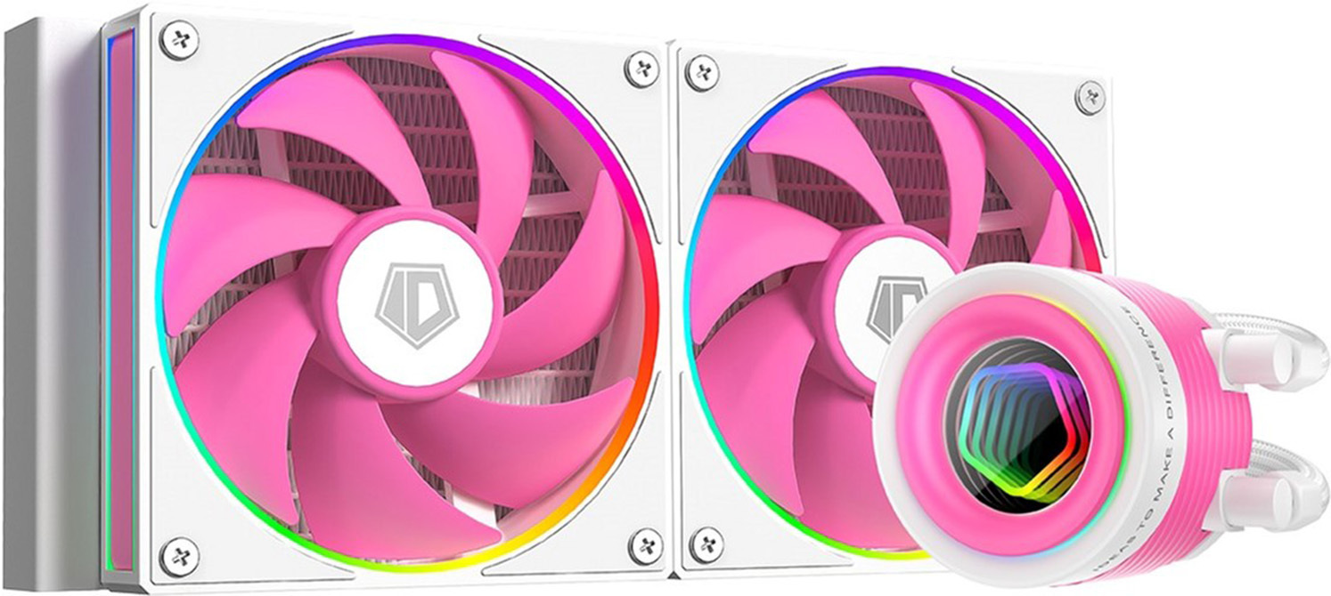 Система водного охлаждения ID-Cooling FX240 INF Pink, Intel: 1851/1700/1200/1151/1150/1155/1156, A
