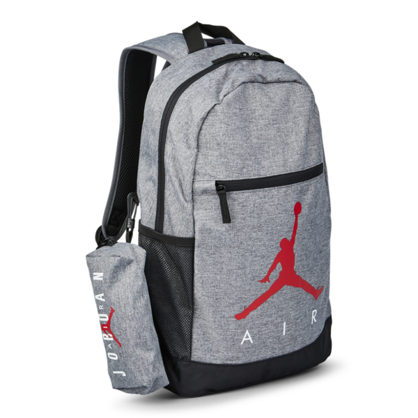 Рюкзак Nike Jordan Air School Backpack With Pencil Case 9B0503-GEH серый фото