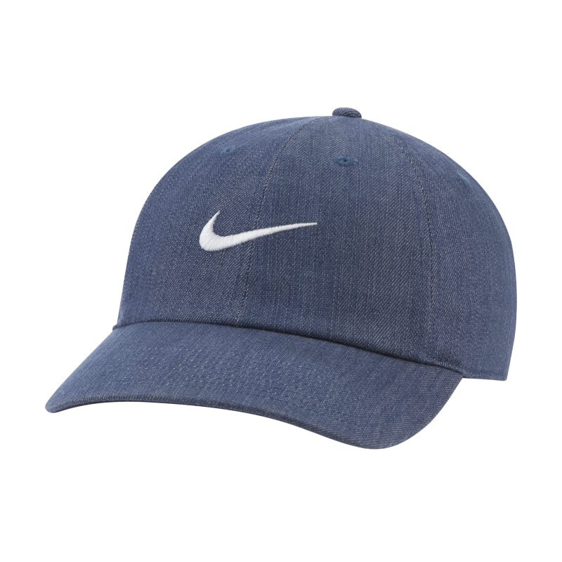 Кепка Nike U Nsw H86 Swoosh Denim Cap DJ6220-410 OS синяя фото1