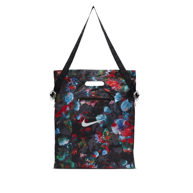 Сумка на плечо Nike Stash Tote - Aop DV3089-010 черная/красная/синяя фото1