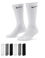 Шкарпетки Nike U Ed Pls Csh Crw 6Pr - 132 SX6897-965 38-42 чорні/сірі/білі