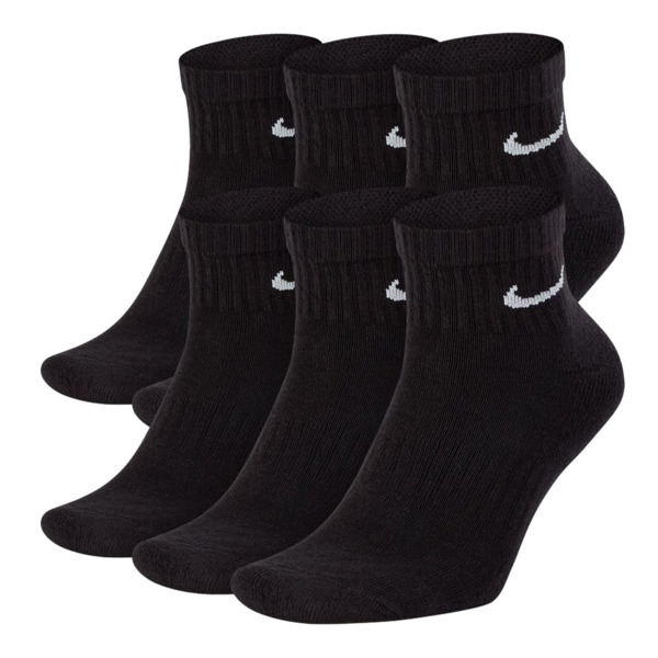 Шкарпетки Nike U Everyday Cush Ankl 6Pr-Bd SX7669-010 46-50 чорні фото