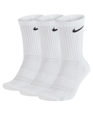 Набор носков Nike U Everyday Cush Crew 3Pr SX7664-100 42-46 3 шт белые фото