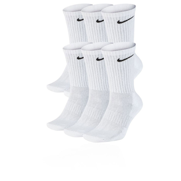 Шкарпетки Nike U Everyday Cush Crew 6Pr-Bd SX7666-100 46-50 білі фото