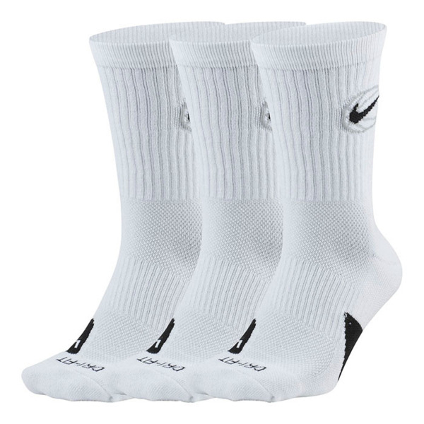 Набор носков Nike U Crew Everyday Bball 3Pr DA2123-100 38-42 3 шт белые фото