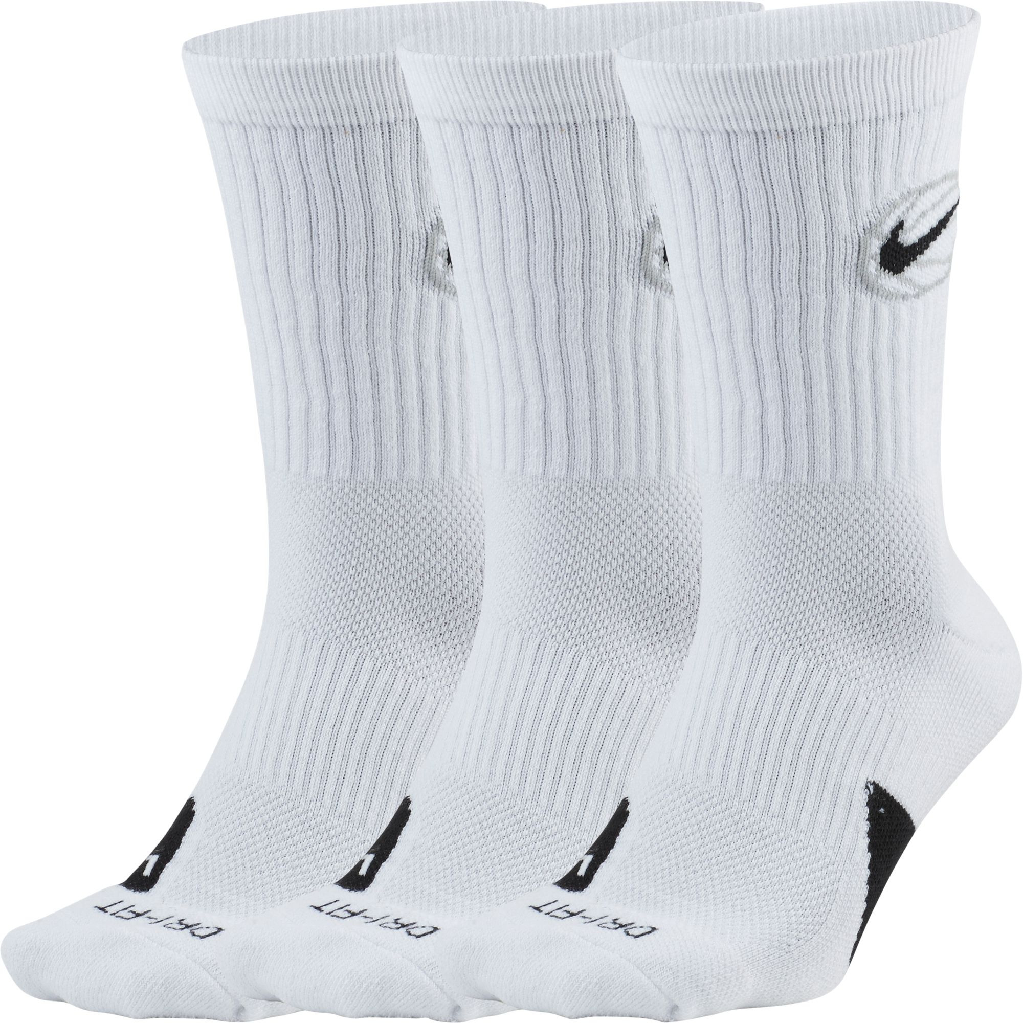 Набор носков Nike U Crew Everyday Bball 3Pr DA2123-100 46-50 3 шт белые фото1