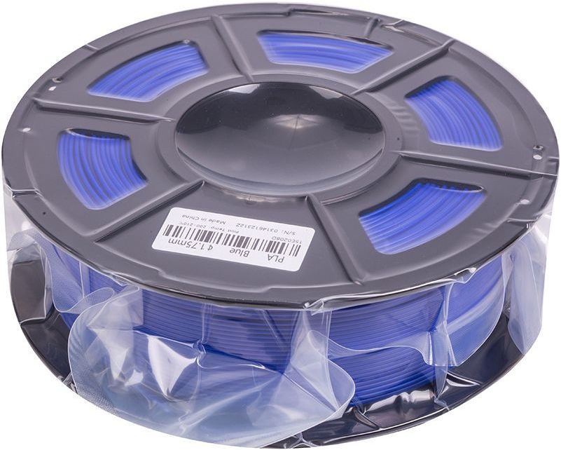 PLA-пластик PowerPlant Filament для 3D-принтера 1.75 мм 1 кг, синий (PT812943) фото1