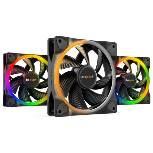 Комплект корпусных вентиляторов be quiet! Light Wings 120mm PWM 3-Pack Black (BL076)