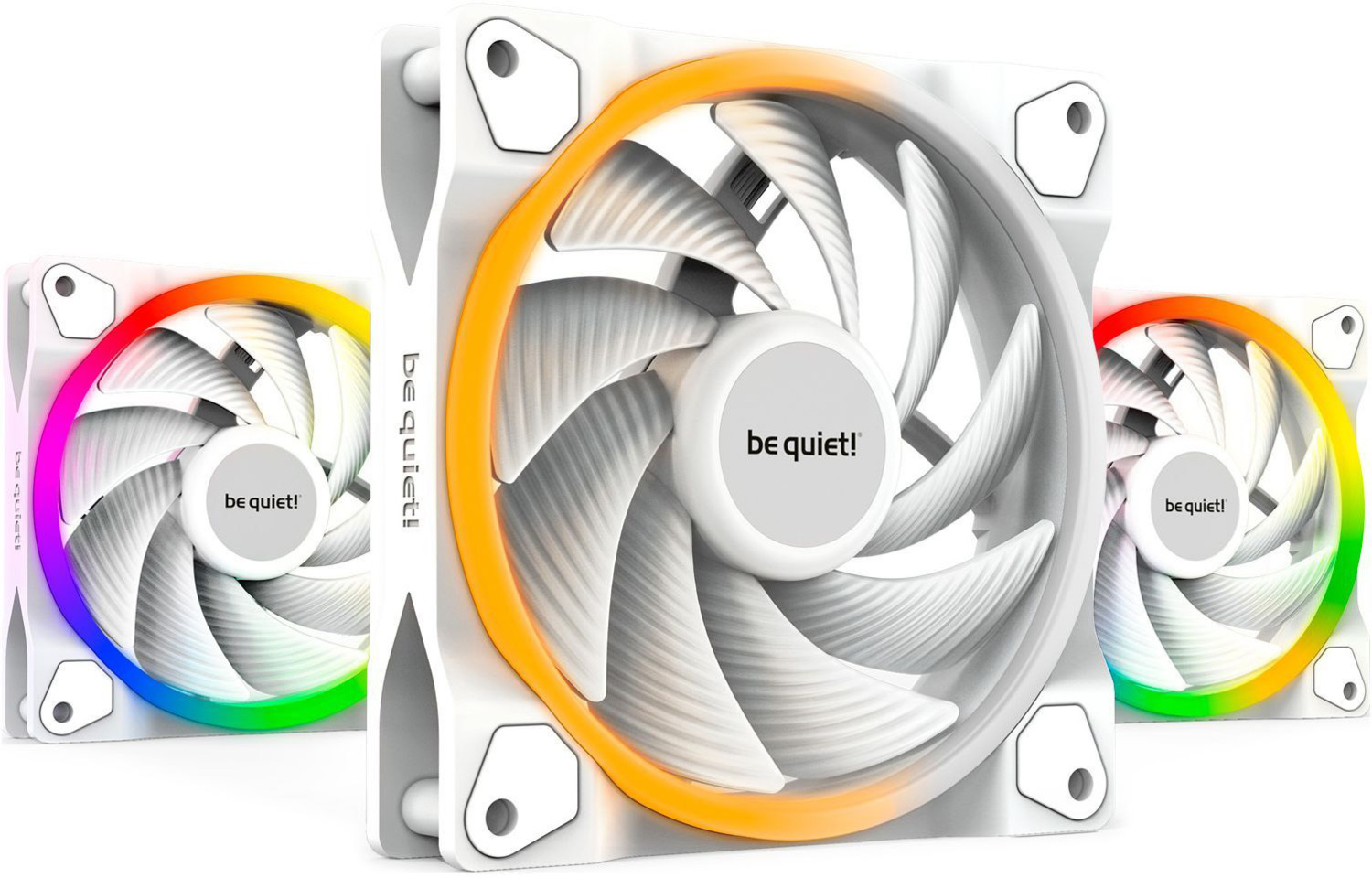 Комплект корпусных вентиляторов be quiet! Light Wings 120mm PWM High-Speed 3-Pack White (BL101)