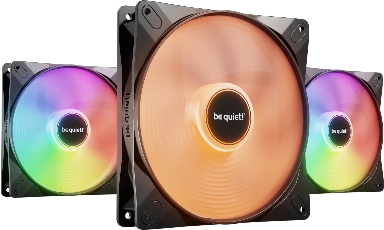 Комплект корпусных вентиляторов be quiet! Light Wings LX 140mm PWM 3-Pack Black (BL127)