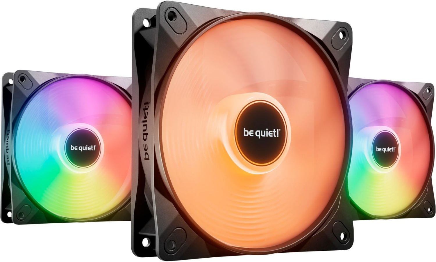 Комплект корпусных вентиляторов be quiet! Light Wings LX 120mm PWM High-Speed 3-Pack Black (BL124)