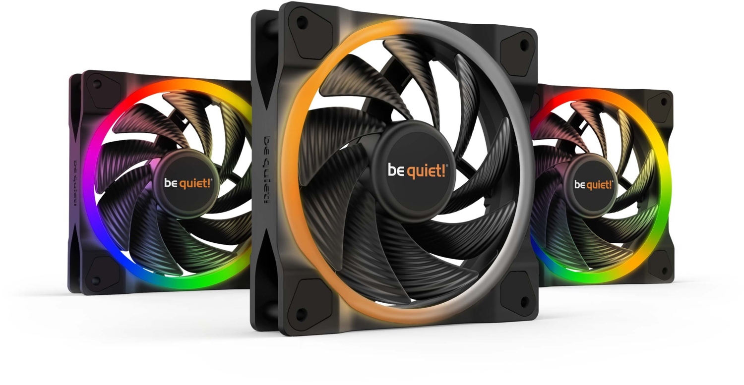 Комплект корпусных вентиляторов be quiet! Light Wings 120mm PWM High-Speed 3-Pack Black (BL077)