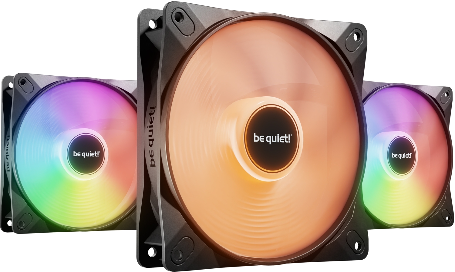 Комплект корпусных вентиляторов be quiet! Light Wings LX 120mm PWM 3-Pack Black (BL121)