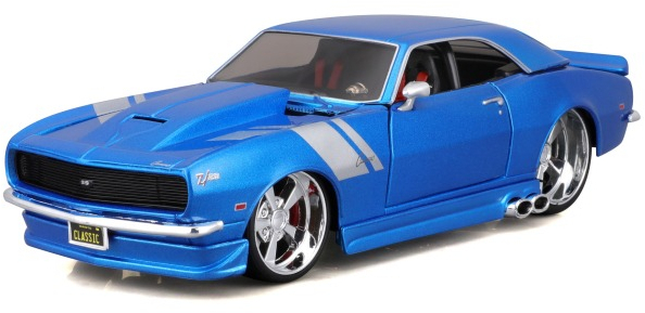 Машинка Maisto 1968 Chevrolet Camaro Z/28, масштаб 1:24 синий (32508 blue) фото1