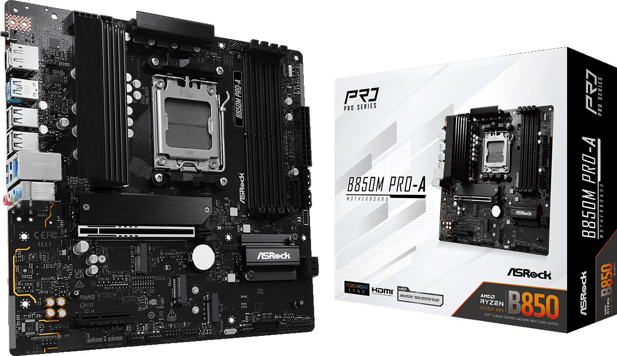 Материнcкая плата ASRock B850M Pro-A Socket AM5 фото1