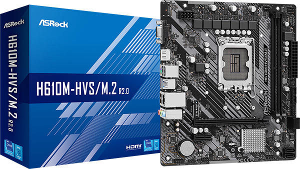 Материнcкая плата ASRock H610M-HVS/M.2 R2.0 Socket 1700 фото1