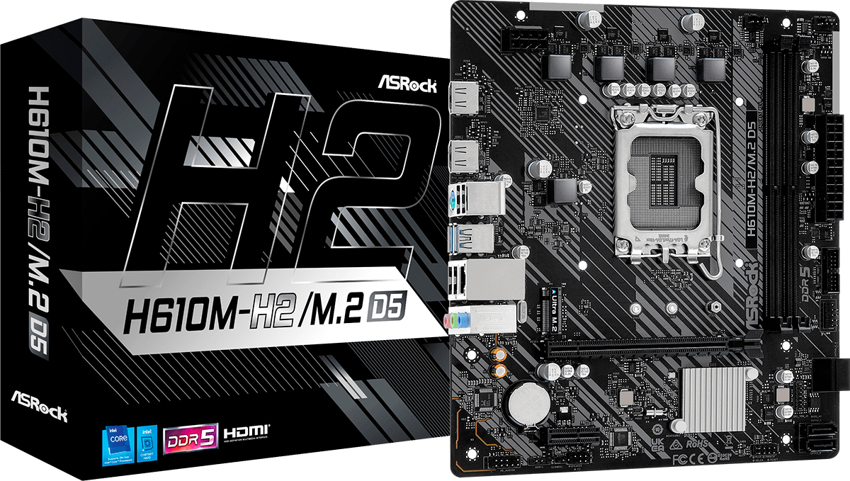 Материнcкая плата ASRock H610M-H2/M.2 D5 Socket 1700 фото1