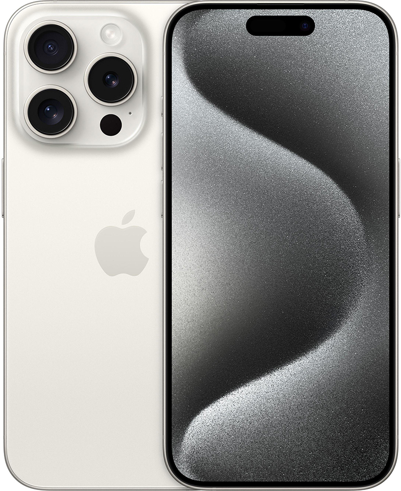 Смартфон Refurbished Apple iPhone 15 Pro 256Gb White Titanium (Идеальное состояние, A+) фото1