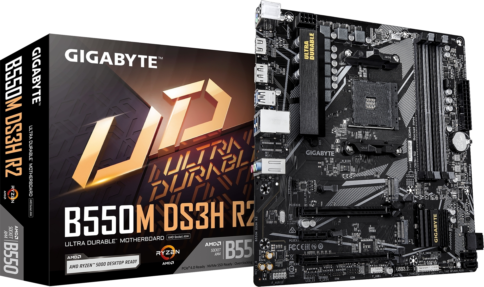 Материнська плата Gigabyte B550M DS3H R2 Socket AM4 фото1