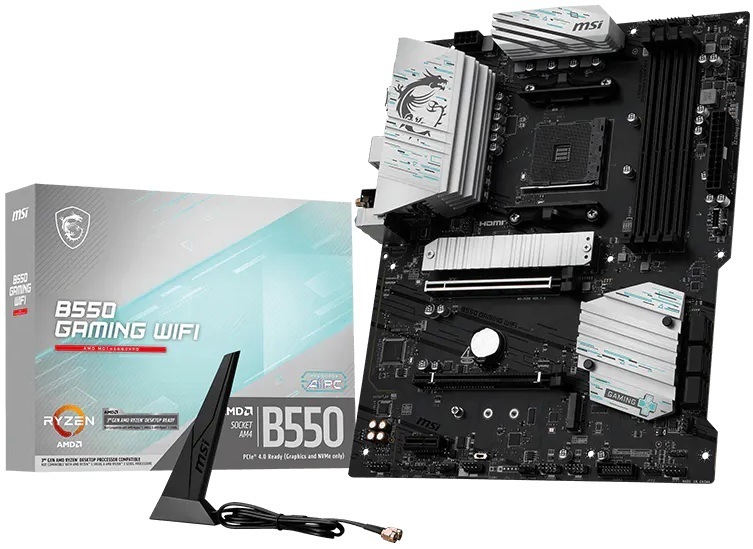 Материнська плата MSI B550 Gaming WiFi Socket AM4_сборка фото1