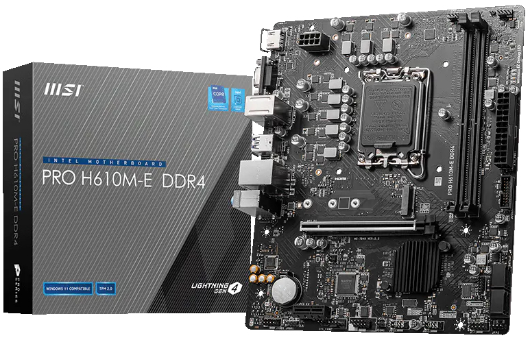 Материнська плата MSI Pro H610M-E DDR4 (PRO H610M-E DDR4) фото1