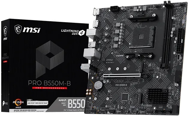 Материнская плата MSI Pro B550M-B Socket AM4 фото1
