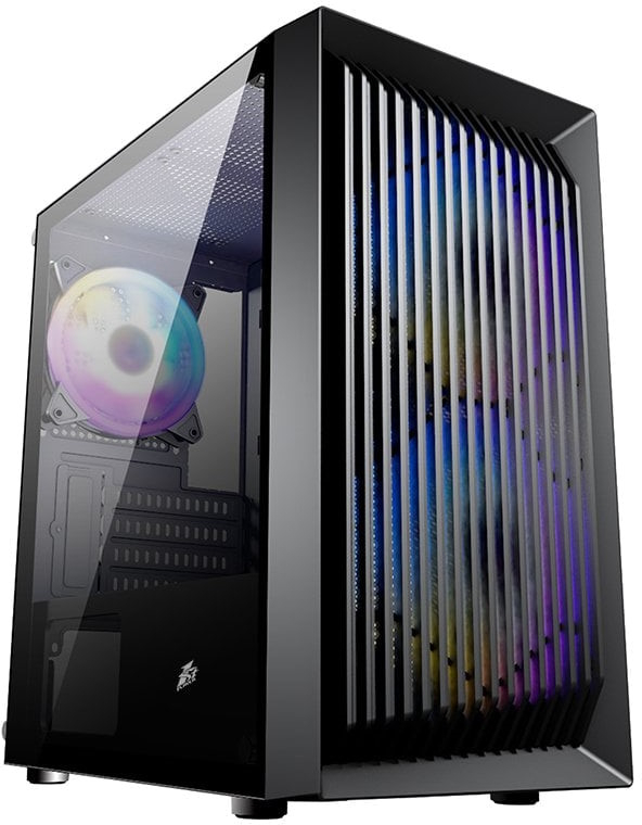 Корпус 1stPlayer BS-2-BK-3F1 Black фото1
