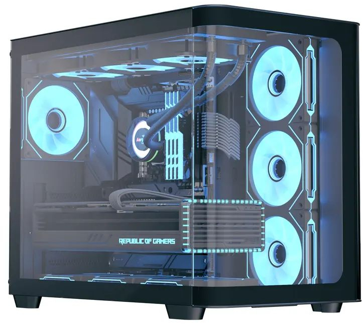 Корпус AeroCool P500C-G-BK-v1 (ACCM-PN01043.11) Black без БЖ фото1