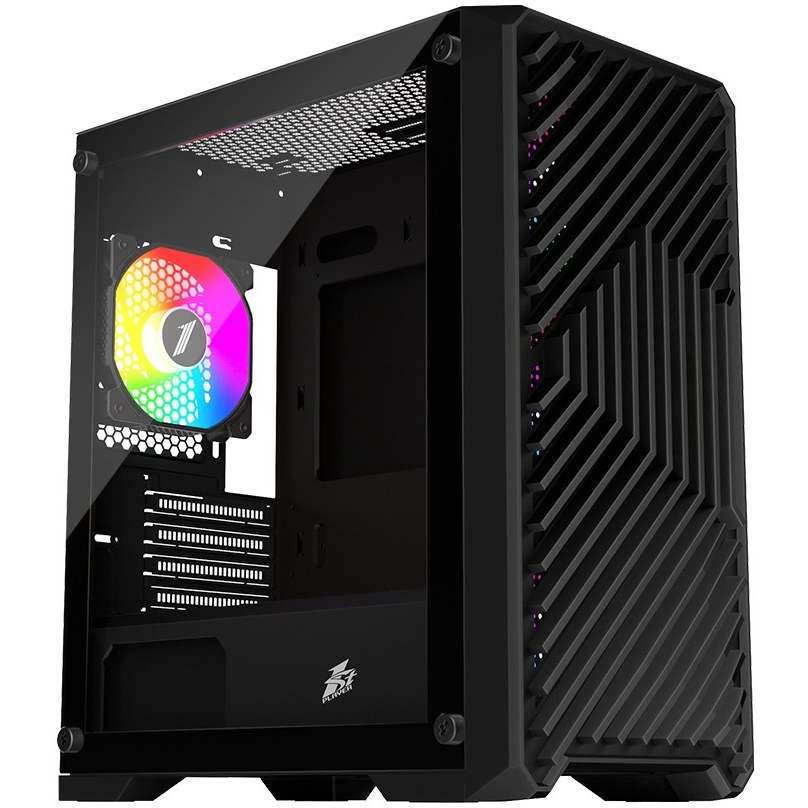 Корпус 1stPlayer T5-BK-4F1 Black без БЖ фото1