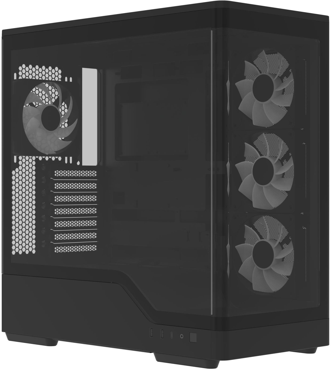 Корпус AeroCool P500A-BK-v1 Black (ACCM-PN08143.11) фото1