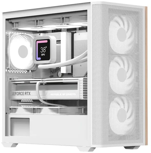 Корпус AeroCool D301A-G-WT-v2 (ACCS-DS03043.21) White без БЖ фото1
