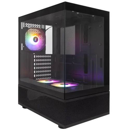 Корпус 1stPlayer Mi7-A-BK-2F7R-1F7 Black без БЖ