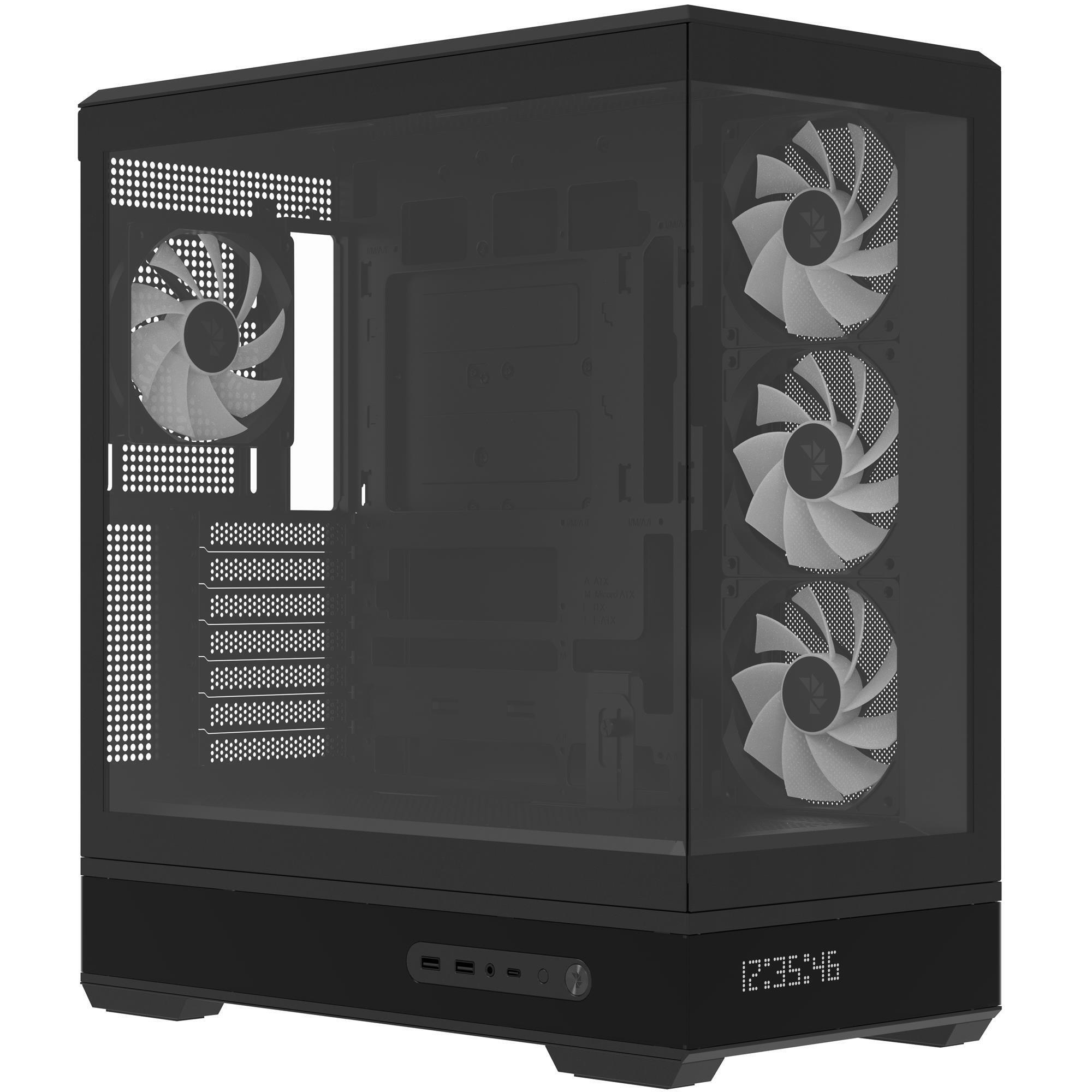 Корпус AeroCool P500B Digi-BK-v1 Black (ACCM-PN09143.11) фото1