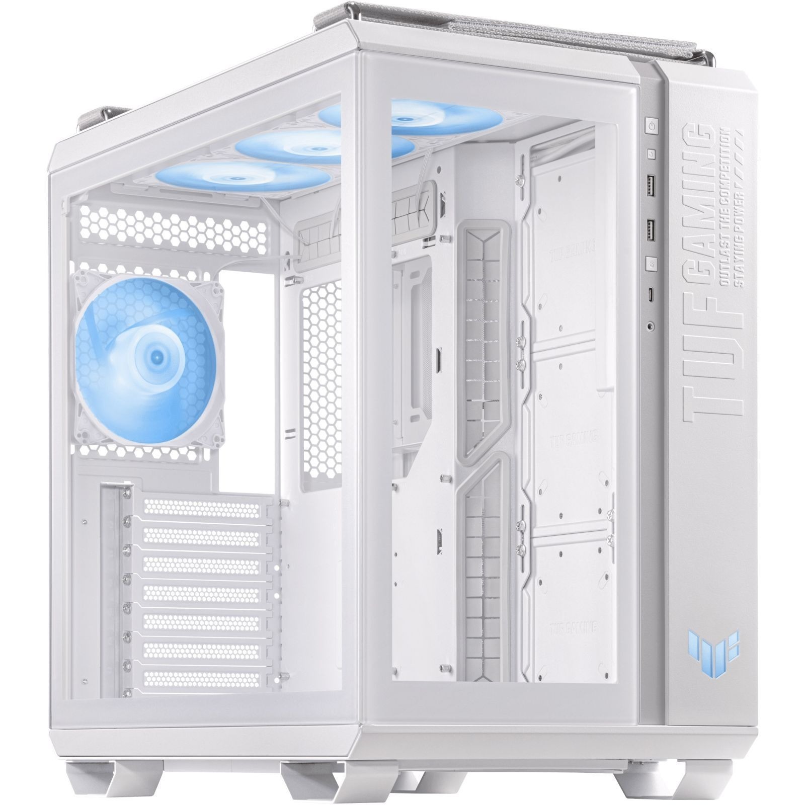 Корпус Asus TUF Gaming GT502 Plus White без БЖ (90DC0093-B19000) фото1