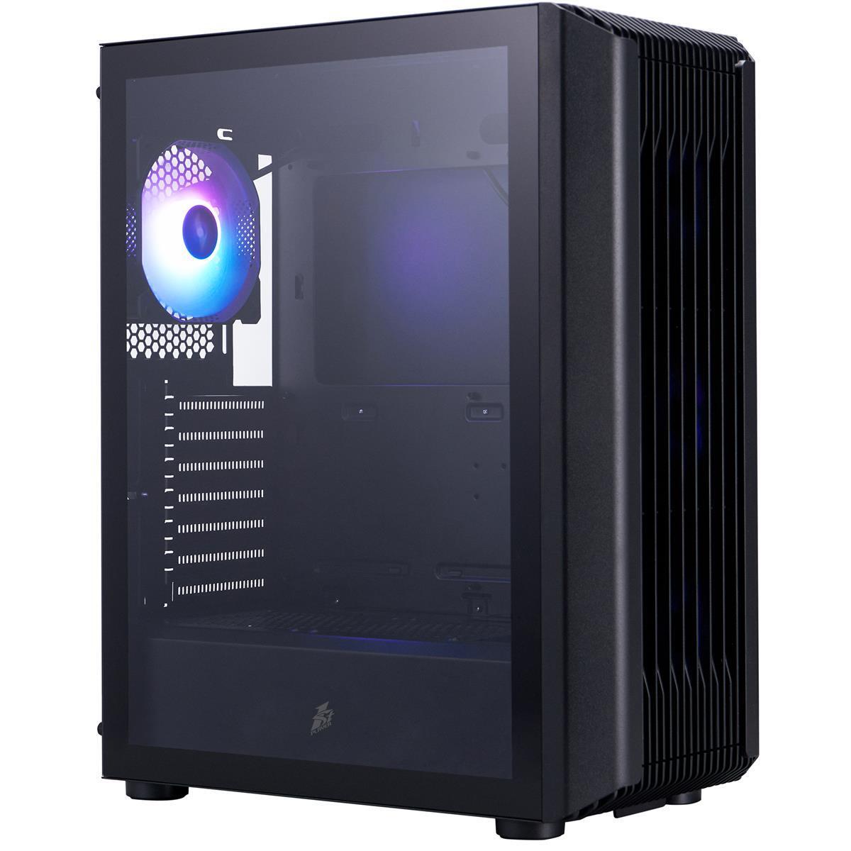 Корпус 1stPlayer H6-BK-4F7 Black без БЖ фото1