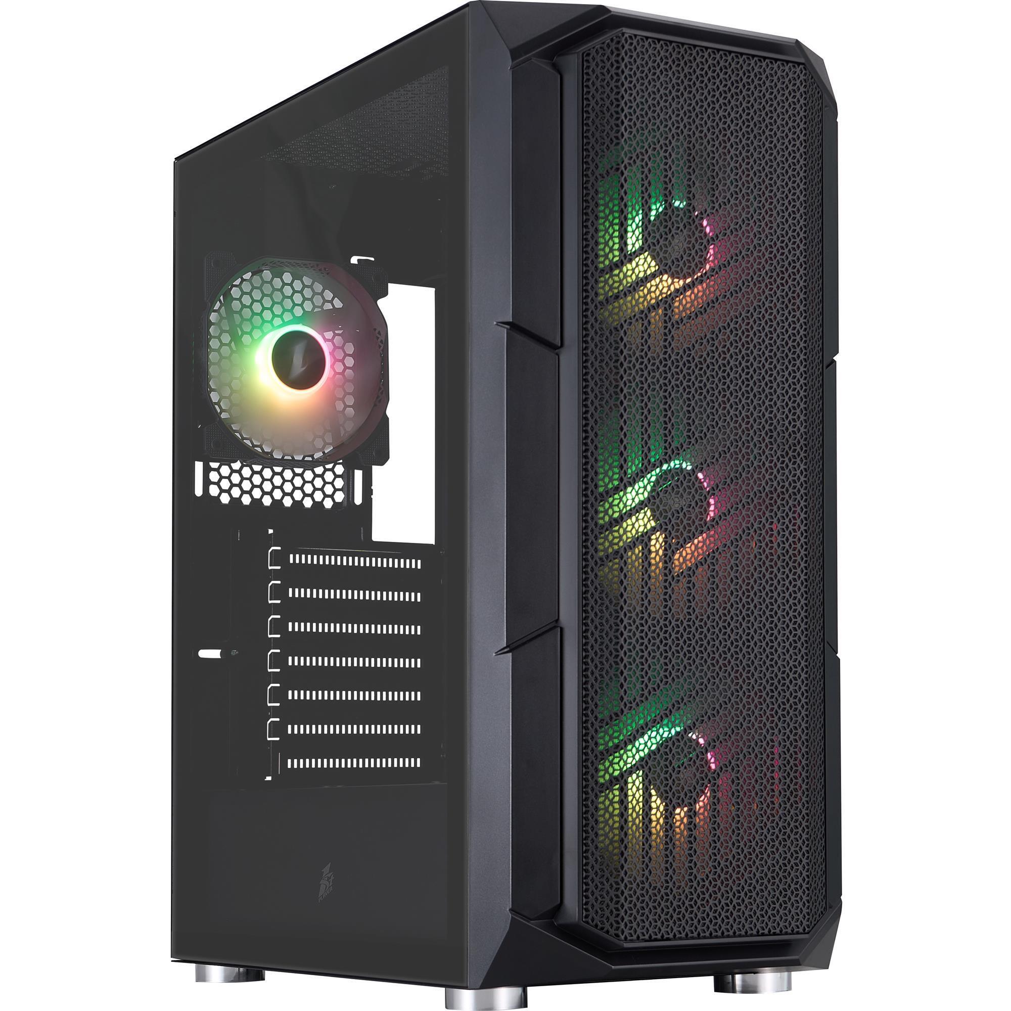 Корпус 1stPlayer XF-BK-4F7 Black без БЖ фото1