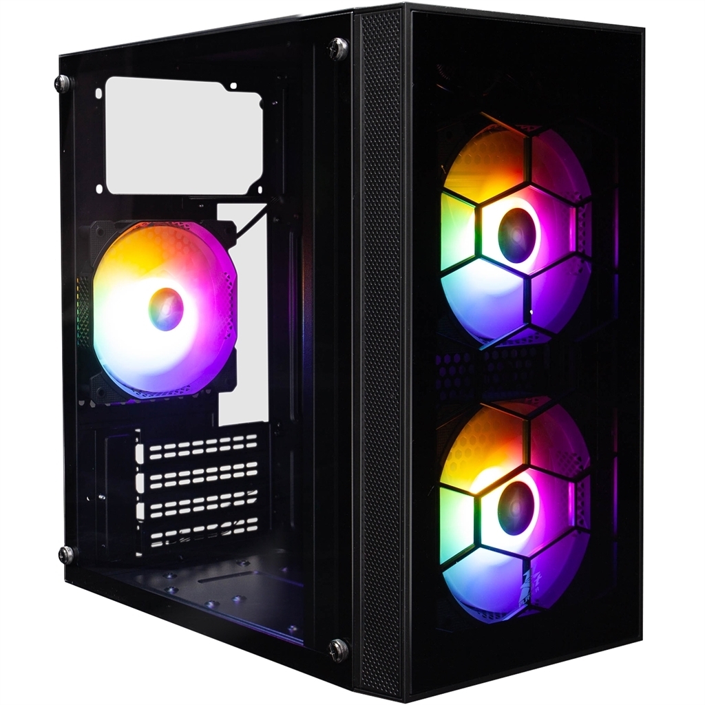Корпус 1stPlayer X1-BK-3F1-PS-600FK-EU Black 600W фото1