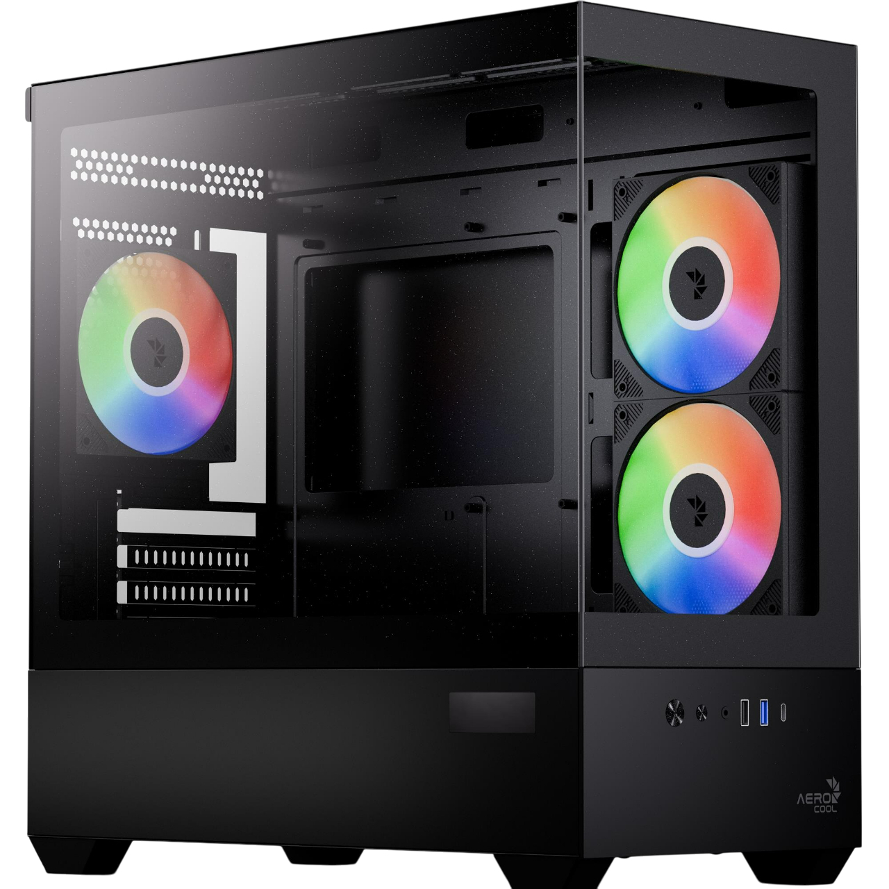 Корпус AeroCool P300D Digi-G-BK-v1 Black (ACCS-PN05033.11) фото1