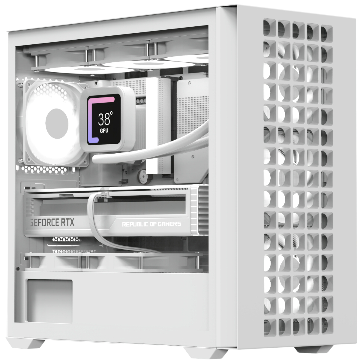 Корпус AeroCool D302A-G-WT-v1 (ACCS-DS04043.21) White без БЖ фото1