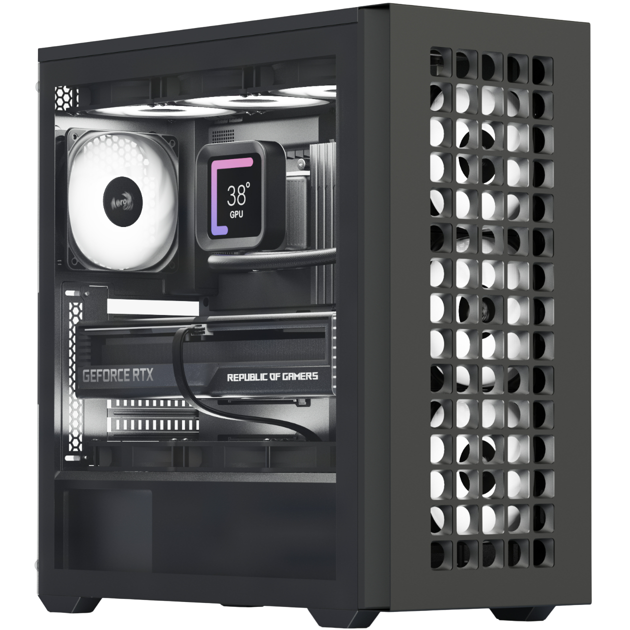 Корпус AeroCool D502A-G-BK-v1 (ACCM-DS02043.11) Black без БЖ фото1