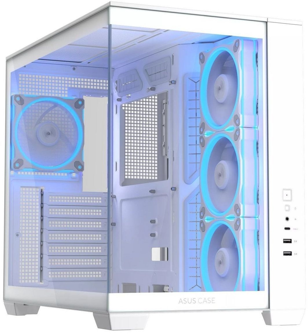 Корпус Asus A32 Plus White Tempered Glass (90DC00S3-B19000) фото1