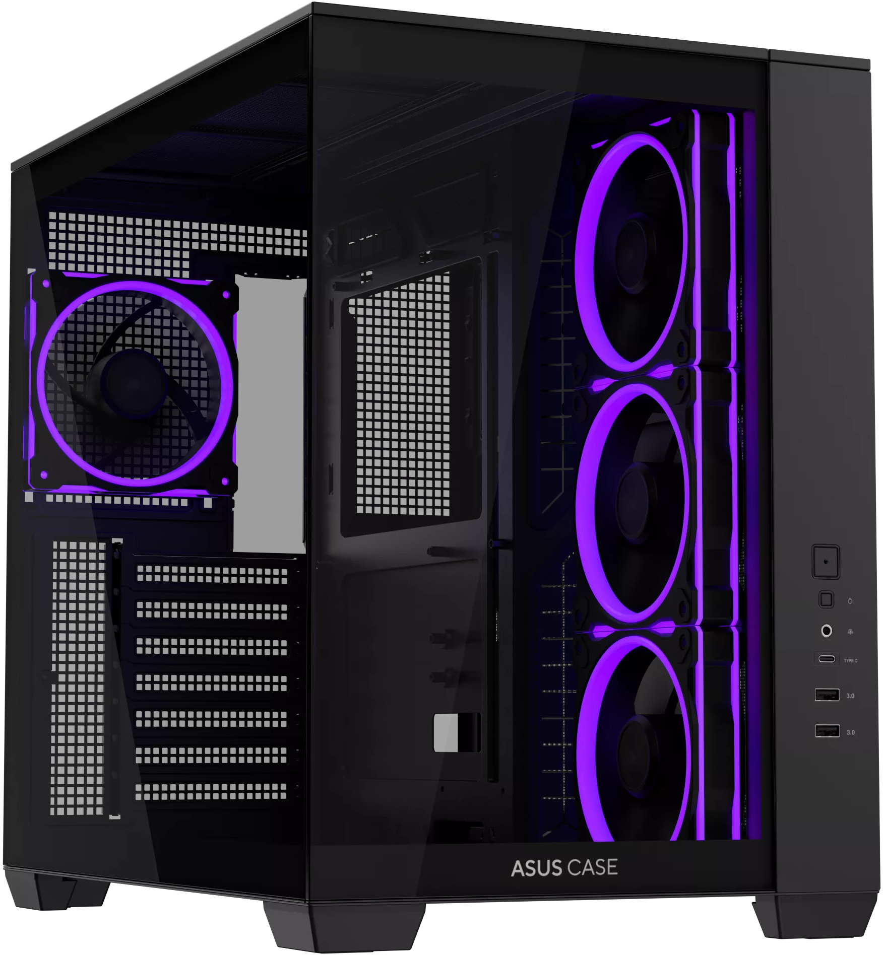 Корпус Asus A32 Plus Black Tempered Glass (90DC00S0-B19000) фото1